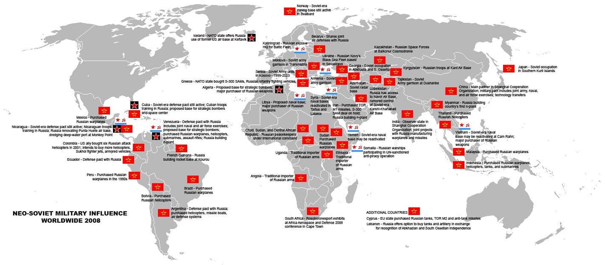 mappa di militare Sovietica