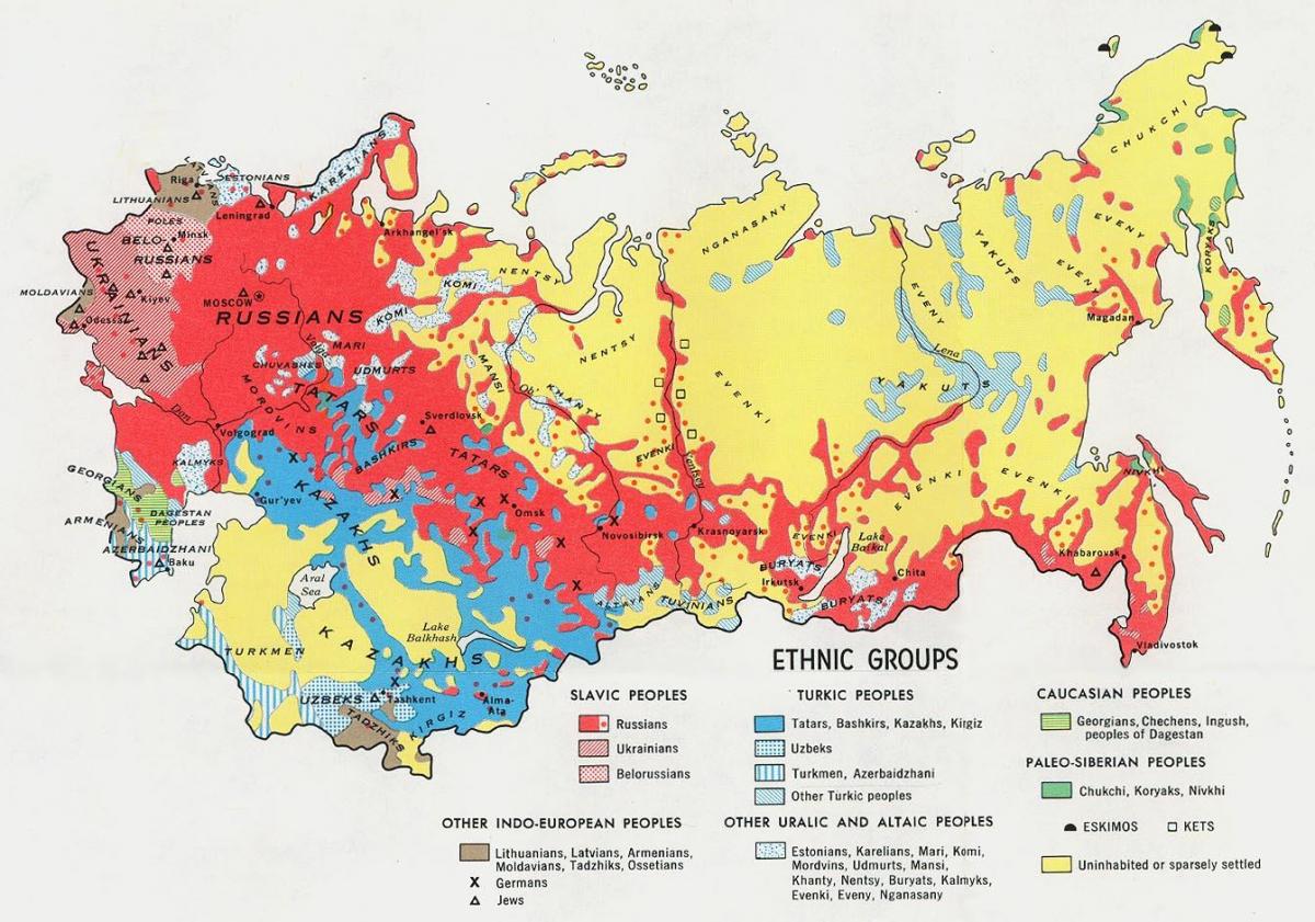 Russia religione mappa