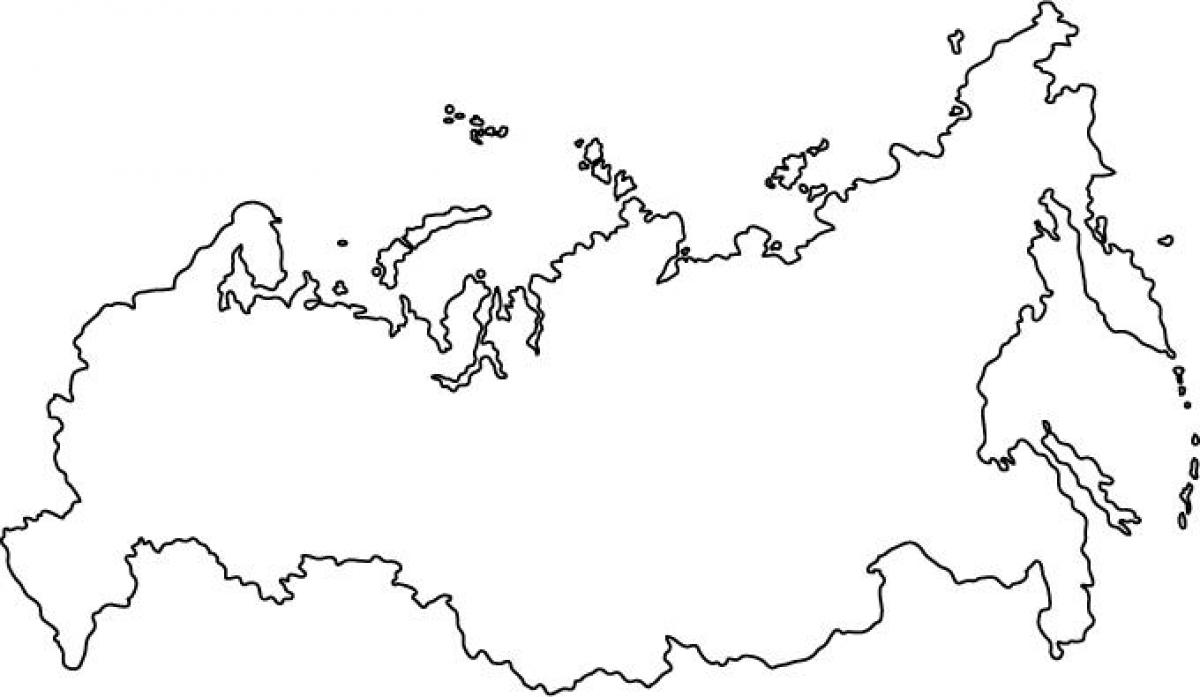 Russia Mappa Contorno Russia Contorno Mappa Europa Dell Est Europa   Russia Mappa Contorno 