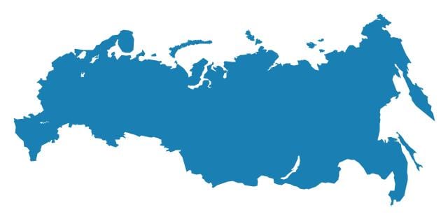 mappa Russia vettoriale