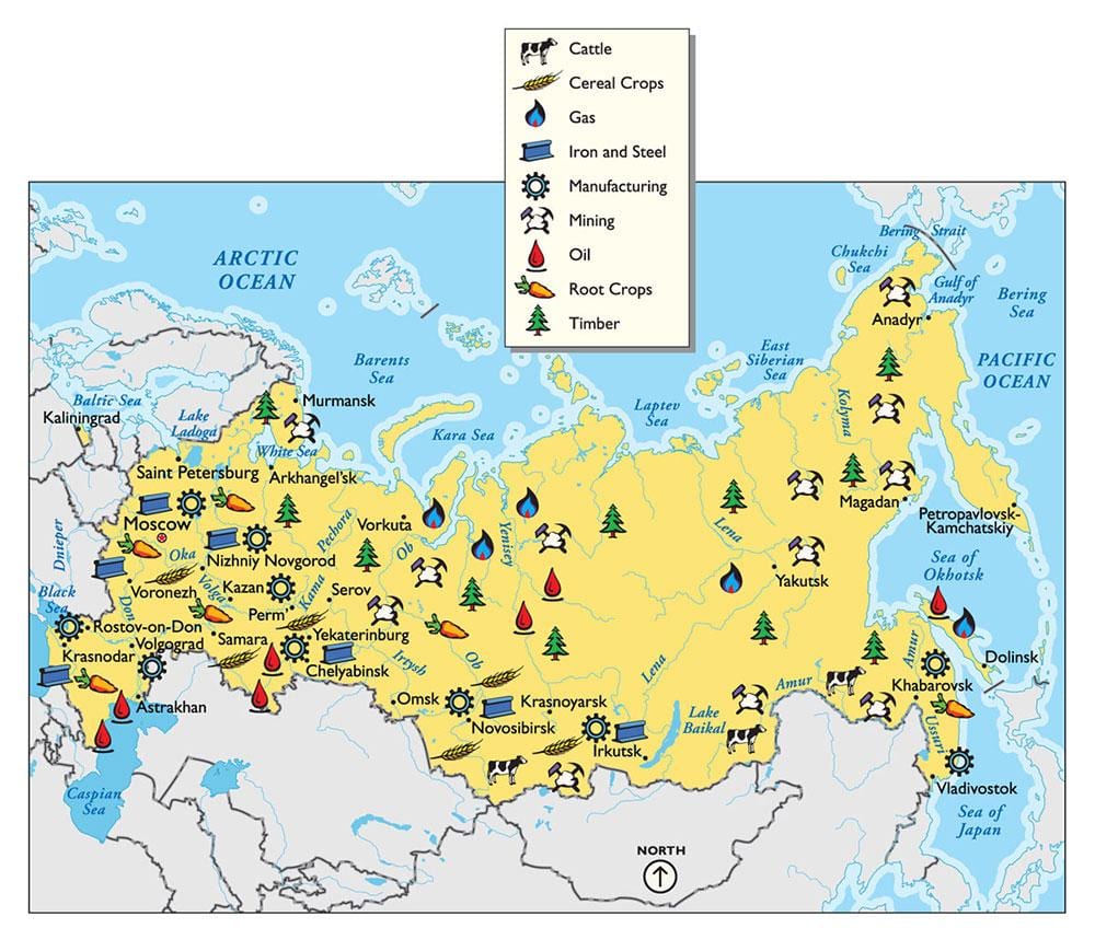 risorsa mappa della Russia