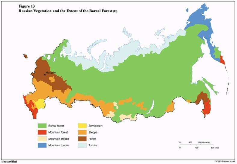 tundra Russia mappa
