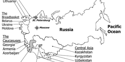 Mappa della ex unione Sovietica