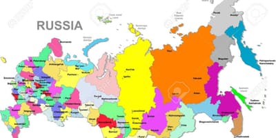Mappa della federazione russa