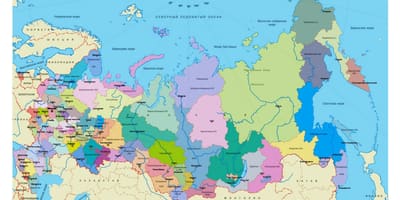 Russia mappa regioni