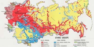 Mappa della Russia nel 1917