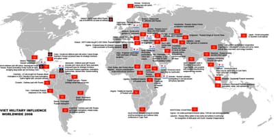 Mappa di militare Sovietica