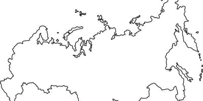 Russia contorno mappa