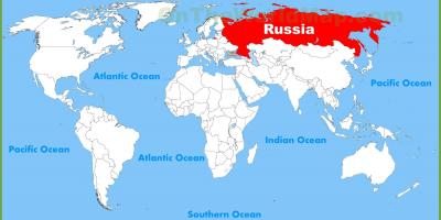 Mappa del mondo di Russia