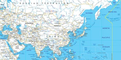 Mappa stradale Russia