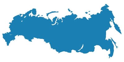 Mappa Russia vettoriale