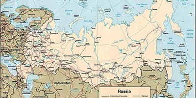 La mappa della Russia