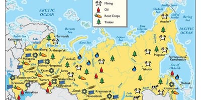 Risorsa mappa della Russia