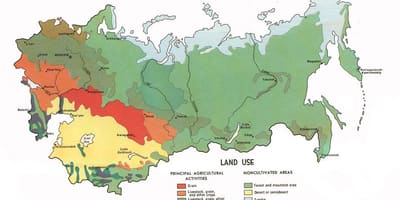 Russo delle risorse naturali mappa