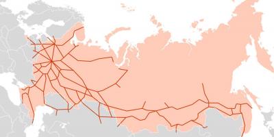 Mappa della Russia trasporti