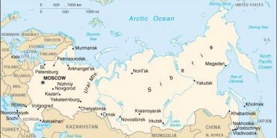 Russia bordo mappa