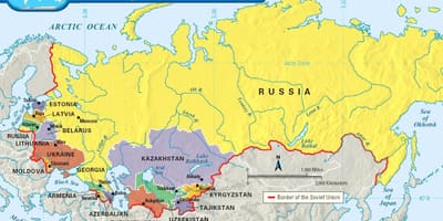 Unione sovietica nella mappa del mondo