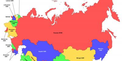 Russia vs unione Sovietica mappa