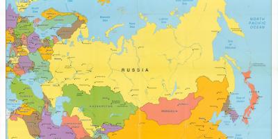 Mappa dell'URSS vs Russia